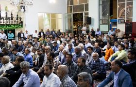 گردهمایی بزرگ حامیان دکتر پزشکیان با حضور مشاور مرحوم آیت الله هاشمی رفسنجانی در کاشمر