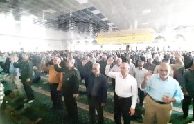 تجمع مردم کاشمر در حمایت از مردم مظلوم فلسطین و لبنان