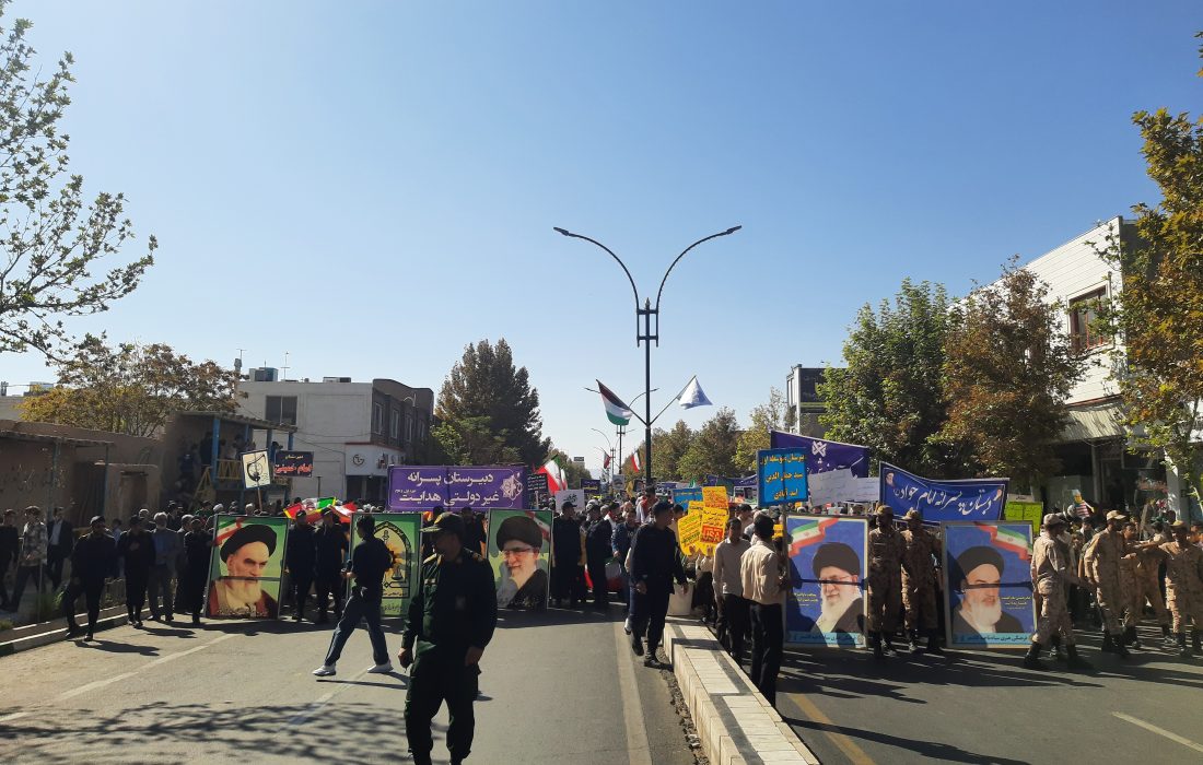 مراسم 13 آبان روز دانش آموز و تسخیر لانه جاسوسی در کاشمر